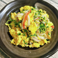 yukarin222's cooksnap of when they made 豆苗とカニカマのふんわりたまご炒め.