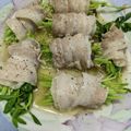 mc6800's cooksnap of when they made レンチンのみ！パパッと豚バラの豆苗巻き.