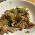 羊めぇめぇ's cooksnap of when they made 小松菜と豚肉の和風パスタ.