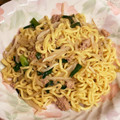 akoママクック's cooksnap of when they made ごま油と胡麻で☆ニラともやしの塩焼きそば.