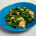 卯月のうさぎ２０１４'s cooksnap of when they made 冬の味わい！ちぢみほうれん草と卵炒め.