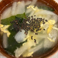 ぱぴぷゆい's cooksnap of when they made 鶏ガラの素で 美味しい 卵 ワカメスープ.