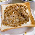 へい♡ゆー♡'s cooksnap of when they made 順番逆じゃない？！納豆チーズトースト✴️.