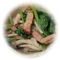 ミルティ＆ショコラ姫's cooksnap of when they made 小松菜とベーコンの中華炒め.
