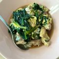 こーやんたん's cooksnap of when they made ほうれん草の親子丼.