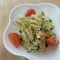 香純 岡本's cooksnap of when they made ハムきゅうりちくわの和風サラダ.