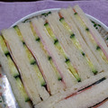 ponnko's cooksnap of when they made 朝のお目覚め＊ハムと胡瓜のサンドイッチ。.