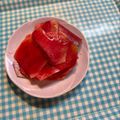 お山のエイ's cooksnap of when they made 常備菜✽紅しぐれ大根(赤大根)甘酢漬け.