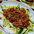 みづかず's cooksnap of when they made とろとろナスのジャージャー麺.