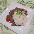 みかかめ's cooksnap of when they made 簡単！おいしい♪牛肉のさっぱりマリネ.