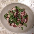 SakuranboX's cooksnap of when they made タコとマッシュルームのアヒージョ.