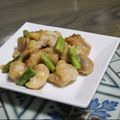 橋坂卓's cooksnap of when they made 鶏むね肉とアスパラのみそ炒め.