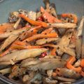 saki1010's cooksnap of when they made カリカリ鶏皮がうまい🤭節約きんぴらごぼう.