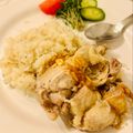 ainuinu's cooksnap of when they made 炊飯器ひとつで！シンガポールチキンライス.