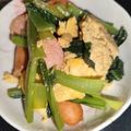 ちゃちゅ2's cooksnap of when they made お弁当に❤小松菜と卵ウインナーのマヨ醤油.