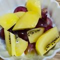 ももゆみ1230's cooksnap of when they made キウイが★キラキラ★一口サイズの乱切り.