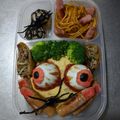 悠彩かぁちゃん's cooksnap of when they made ハロウィンキャラ弁当♪.