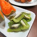 イベ長's cooksnap of when they made キウイが★キラキラ★一口サイズの乱切り.