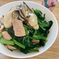 可花のママ's cooksnap of when they made 牡蠣とほうれん草のバター醤油炒め.