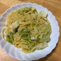 白モンブラン's cooksnap of when they made キャベツとツナ缶で和風パスタ.