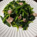 Soirate28's cooksnap of when they made ほうれん草とベーコン炒めじゃなくてサラダ.