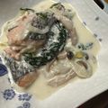 なつ★なつ's cooksnap of when they made ワンパン！簡単！サーモンクリーム煮.