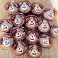槙恵's cooksnap of when they made くまマフィン チョコカップケーキ.