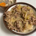 ベルちゃんパンケーキ's cooksnap of when they made 圧力鍋で超簡単！お店の牛丼！.