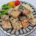 在宅勤務のおじさん's cooksnap of when they made 簡単☆塩さばの立田揚げ.