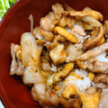 たま2人の母。's cooksnap of when they made 簡単メイン☆豚こま油揚げのすき焼き風炒め.