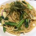 ☆ayami☆26's cooksnap of when they made 簡単ランチ！小松菜とハムの和風パスタ.