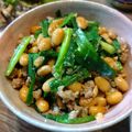ばたみそーぱん☆'s cooksnap of when they made にら納豆そぼろ！ごはんがすすむんです！.