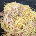 クックT5VPGF☆'s cooksnap of when they made えのきとにんにくツナ醤油スパゲティ.