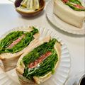 Ri→chan's cooksnap of when they made わんぱく！レタスたっぷりBLTサンド.