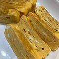 ゆみらんたん's cooksnap of when they made 白だし入りだし巻き卵【冷凍・作り置き】.