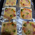 不器用なムサ's cooksnap of when they made 春巻きの皮で♪巻かない揚げない明太子ピザ.