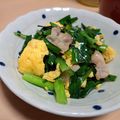 yukoko☆'s cooksnap of when they made 豚ニラ卵炒め.