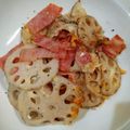 つよまり's cooksnap of when they made れんこんとベーコンのとろーりチーズ焼き.