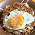 柴犬のお顔☆'s cooksnap of when they made 5分でハンバーグ丼！合挽き肉と玉ねぎ炒め.
