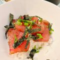 ainuinu's cooksnap of when they made 鮪のプロ直伝♪マグロ漬け丼に！漬けタレ♪.