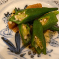 あおまんjapan's cooksnap of when they made オクラと梅の和え物♪.