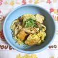 mmameco's cooksnap of when they made 母の味♪白菜と厚揚げの卵とじ.