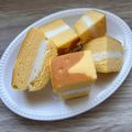 悠LOVE航's cooksnap of when they made チーズ蒸しケーキのバニラアイスサンド.