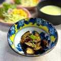 かっちゃん杉's cooksnap of when they made 揚げ焼き茄子のからし酢醤油和え.