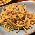 cafeokapio's cooksnap of when they made 釜揚げシラスと大葉のパスタ.