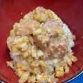 やよい・M's cooksnap of when they made ★コストコの生サーモンで満腹ポキ丼★.