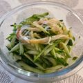 Faiza's cooksnap of when they made きゅうりとカニかまの中華風ごま酢あえ.