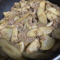 とよくみ's cooksnap of when they made ごぼう入り、ひき肉と大根の煮物.