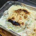 A子／平日のおやつ's cooksnap of when they made 牡蠣と長ねぎのグラタン.