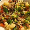 ame-ikuru's cooksnap of when they made 冷蔵庫の残り野菜とひき肉炒め.